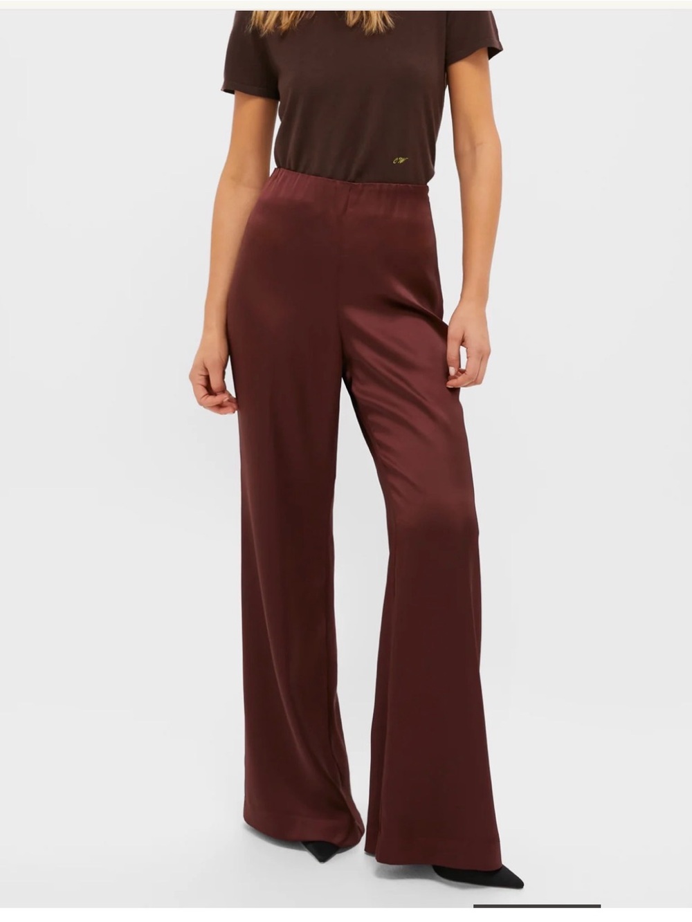 Tuckernuck Chocolate Satin Deja Pants
